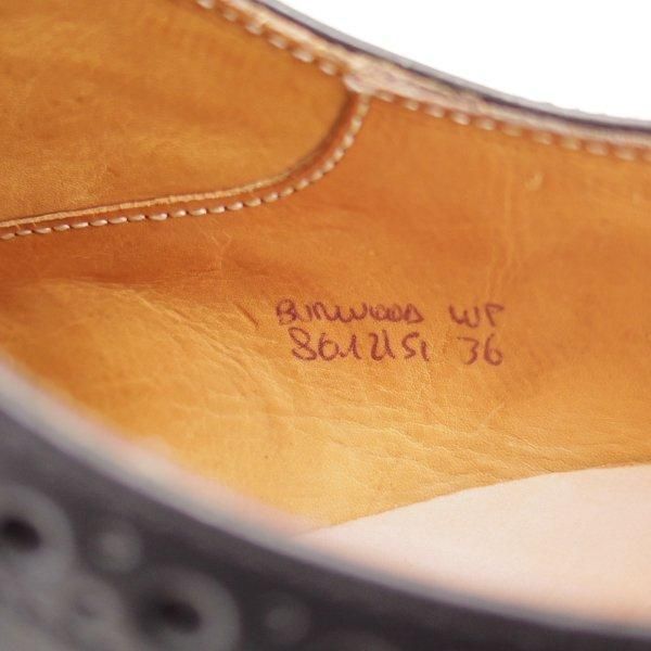 美品★チャーチ(レディース) SIZE 36【定価￥176,000-★バーウッド/BURWOOD WP】ポリッシュドバインダーカーフ/黒/Church's★l518