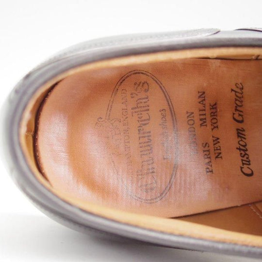 極上★チャーチ 70G/UK7【★GLOUCESTER R/グロスター/108ラスト】プレーントゥ/カーフ/黒/メンズ/Church's★l520