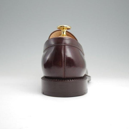 美品★(伊)ジンターラ SIZE 8.5【貴重★ハンドソーンウェルテッド製法/コインローファー】濃茶/ZINTALA/シルバノ・ラッタンジ★l521
