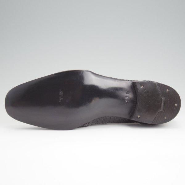未使用★(伊)ボノーラ SIZE 41.5【貴重★イントレチャート/ローファー】スリッポン/黒/メンズ/BONORA★l523