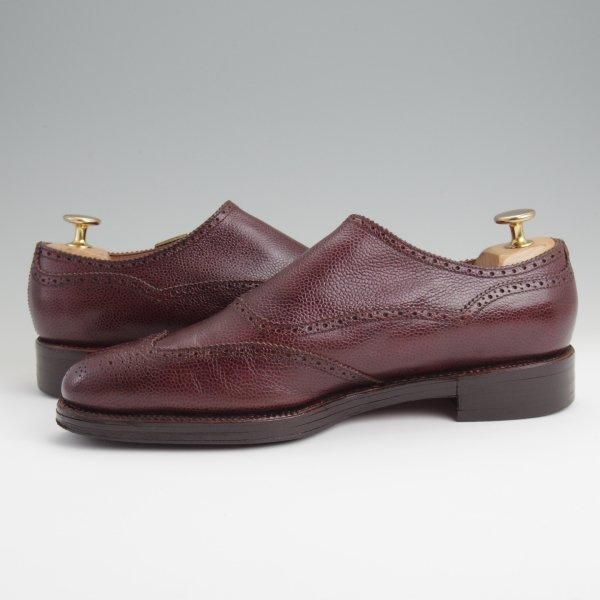 ★(浅草)ギルド・オブ・クラフツ US6.5D程度【最上級★フルハンドメイド/サイドモンク/WINDSOR】赤茶/メンズ/Guild of crafts★l524