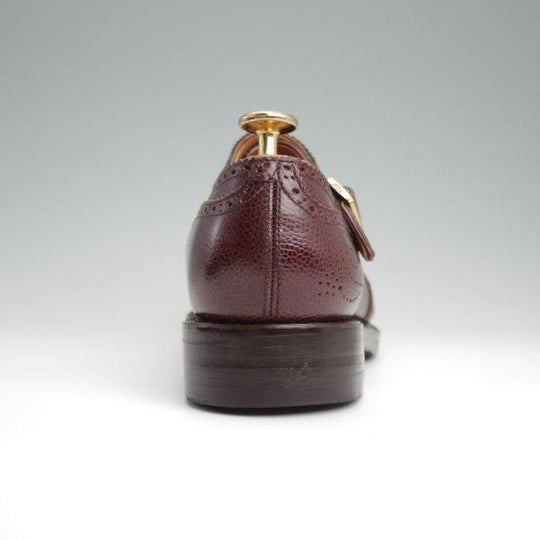 ★(浅草)ギルド・オブ・クラフツ US6.5D程度【最上級★フルハンドメイド/サイドモンク/WINDSOR】赤茶/メンズ/Guild of crafts★l524