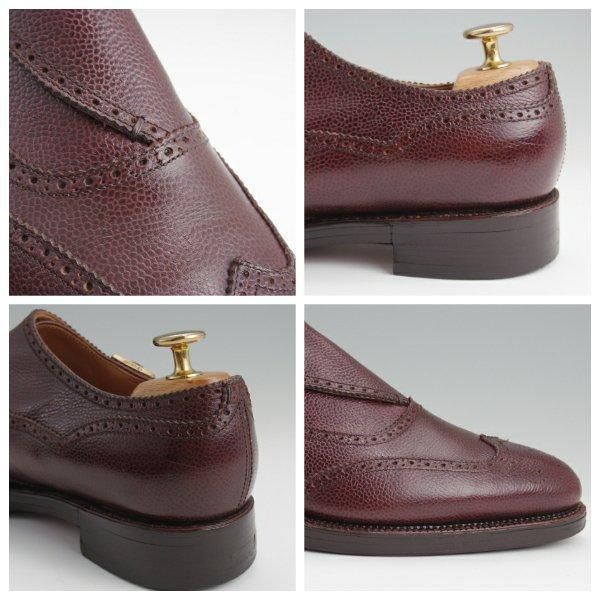 ★(浅草)ギルド・オブ・クラフツ US6.5D程度【最上級★フルハンドメイド/サイドモンク/WINDSOR】赤茶/メンズ/Guild of crafts★l524