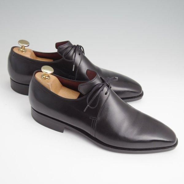 極上★(仏)コルテ SIZE 6【現行定価￥236,500-★純正シューツリー付き/Arca/アルカ】プレーントゥ/Vフロント/カーフ/黒/Corthay★l527