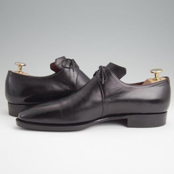 極上★(仏)コルテ SIZE 6【現行定価￥236,500-★純正シューツリー付き/Arca/アルカ】プレーントゥ/Vフロント/カーフ/黒/Corthay★l527