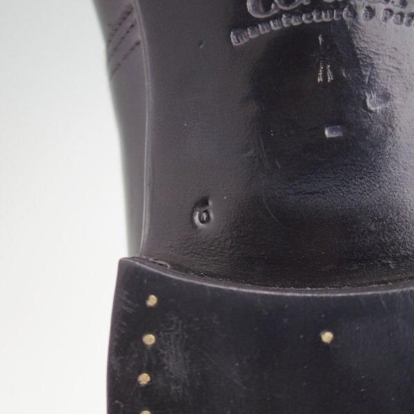 極上★(仏)コルテ SIZE 6【現行定価￥236,500-★純正シューツリー付き/Arca/アルカ】プレーントゥ/Vフロント/カーフ/黒/Corthay★l527