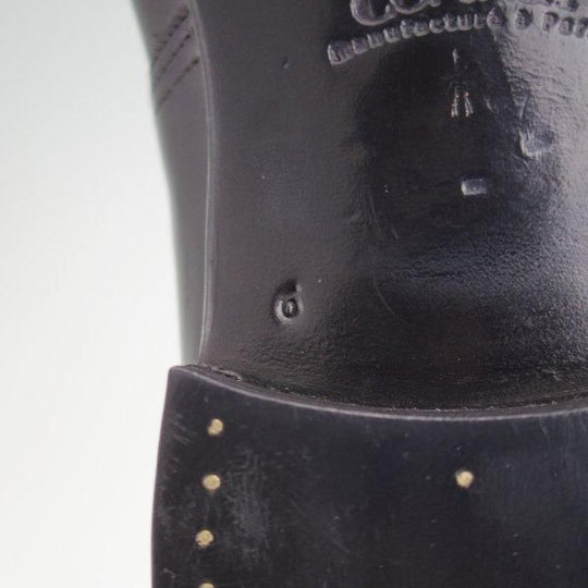 極上★(仏)コルテ SIZE 6【現行定価￥236,500-★純正シューツリー付き/Arca/アルカ】プレーントゥ/Vフロント/カーフ/黒/Corthay★l527