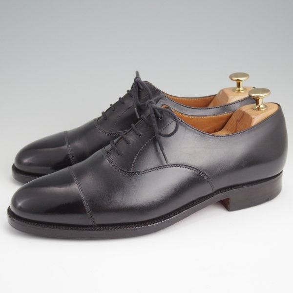 極上★クロケット&ジョーンズ 7.5E【★ロイドフットウェア別注/Lloyd Footwear】ストレートチップ/317ラスト/黒/Crockett&Jones★l528