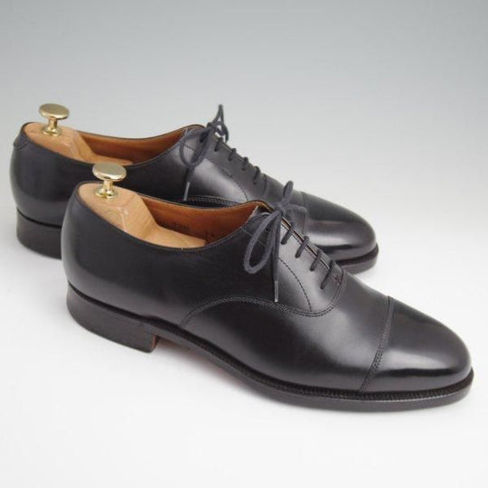 極上★クロケット&ジョーンズ 7.5E【★ロイドフットウェア別注/Lloyd Footwear】ストレートチップ/317ラスト/黒/Crockett&Jones★l528