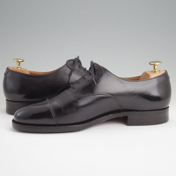 極上★クロケット&ジョーンズ 7.5E【★ロイドフットウェア別注/Lloyd Footwear】ストレートチップ/317ラスト/黒/Crockett&Jones★l528