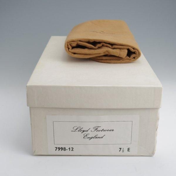 極上★クロケット&ジョーンズ 7.5E【★ロイドフットウェア別注/Lloyd Footwear】ストレートチップ/317ラスト/黒/Crockett&Jones★l528