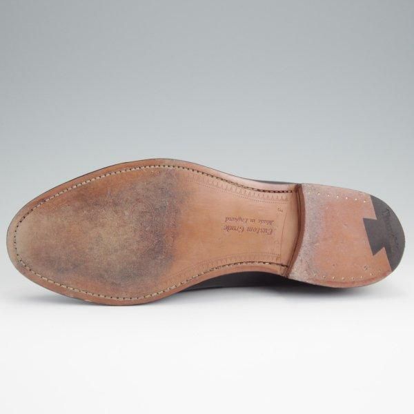 極美品★チャーチ 90F/UK9【★DARWIN/コインローファー】93ラスト/スリッポン/カーフ/黒/メンズ/Church's★l531