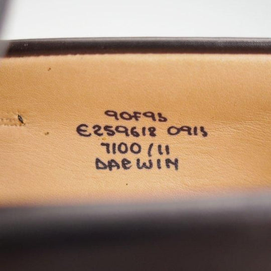 極美品★チャーチ 90F/UK9【★DARWIN/コインローファー】93ラスト/スリッポン/カーフ/黒/メンズ/Church's★l531