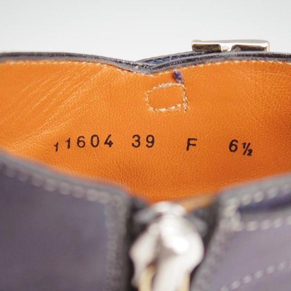 サントーニ 6.5F【紺系パティーヌ☆ジョッパーブーツ風/サイドジップ