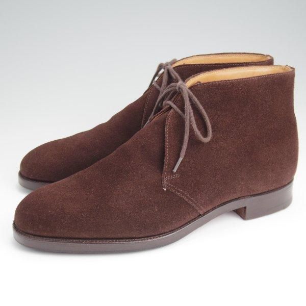 極上★クロケット&ジョーンズ 6E【定価￥93,500-★チャッカブーツ/CHERTSEY】224ラスト/スエード/濃茶/メンズ/Crockett&Jones★l533