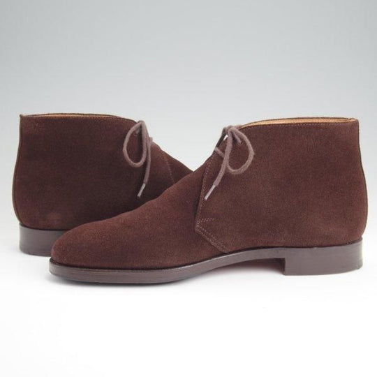 極上★クロケット&ジョーンズ 6E【定価￥93,500-★チャッカブーツ/CHERTSEY】224ラスト/スエード/濃茶/メンズ/Crockett&Jones★l533