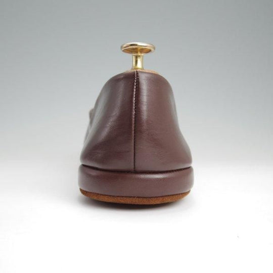 未使用★チャーチ 85F/UK8.5【貴重★旧チャーチ/HERMES/ルームシューズ】スリッパー/スリッポン/カーフ/濃茶/メンズ/Church's★l535