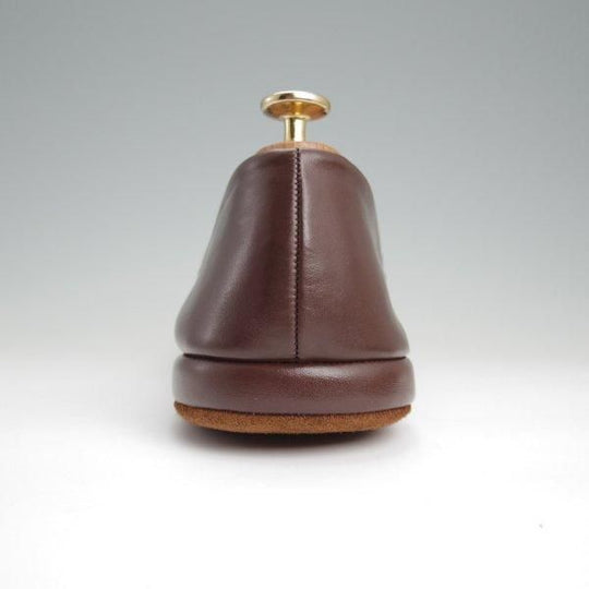 未使用★チャーチ 85F/UK8.5【貴重★旧チャーチ/HERMES/ルームシューズ】スリッパー/スリッポン/カーフ/濃茶/メンズ/Church's★l535