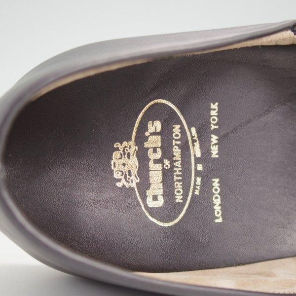 未使用★チャーチ 75F/UK7.5【貴重★旧チャーチ/JASON/ルームシューズ】55ラスト/スリッパー/スリッポン/黒/メンズ/Church's★l536