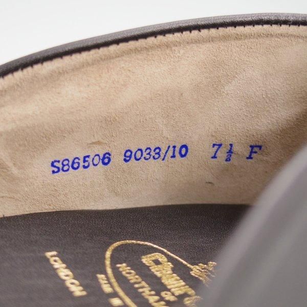 未使用★チャーチ 75F/UK7.5【貴重★旧チャーチ/JASON/ルームシューズ】55ラスト/スリッパー/スリッポン/黒/メンズ/Church's★l536