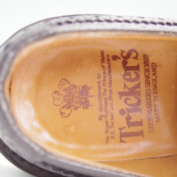 ★トリッカーズ SIZE 8.5【定価￥121,000-★バートン同系モデル/ILKLEY】カントリーシューズ/グレインレザー/黒/メンズ/Tricker's★l543