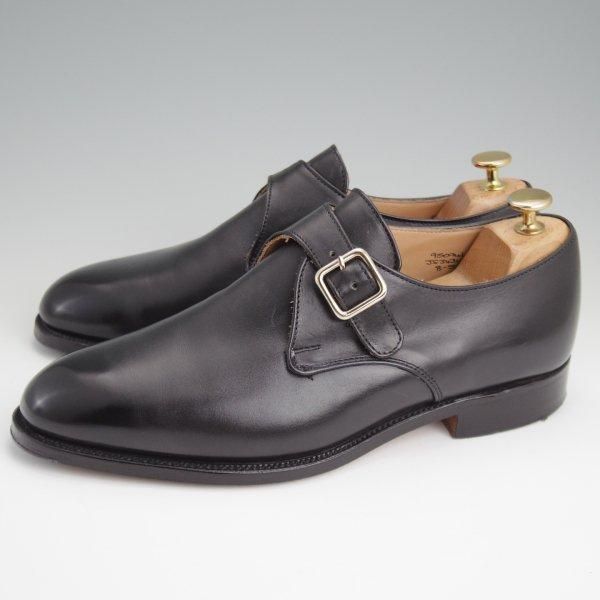 極上★トリッカーズ SIZE 8【現行定価10万円以上★モンクストラップ/JS3434】ボックスカーフ/黒/メンズ/Tricker's★l544