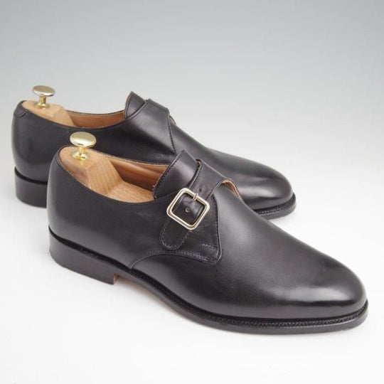 極上★トリッカーズ SIZE 8【現行定価10万円以上★モンクストラップ/JS3434】ボックスカーフ/黒/メンズ/Tricker's★l544