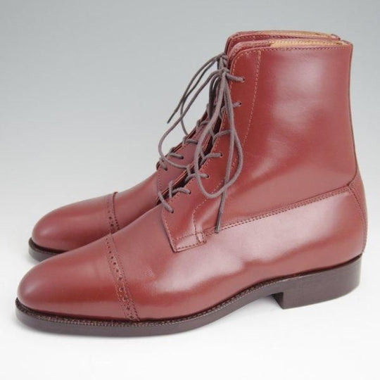 未使用★(英)シュナイダーブーツ SIZE 6【定価￥198,000-★Paddock Boots/パドックブーツ】カーフ/茶/メンズ/SCHNIEDER BOOTS★l558