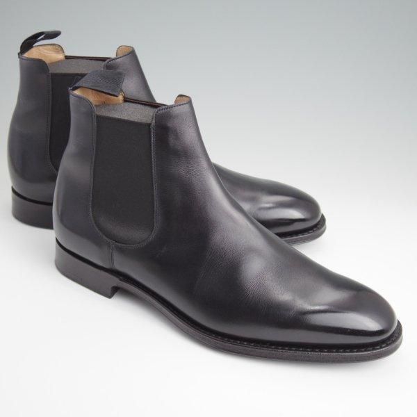 極美品★チャーチ 85F/UK8.5【定価￥181,500-★AMBERLEY R/173ラスト】サイドゴアブーツ/チェルシーブーツ/カーフ/黒/Church's★l562