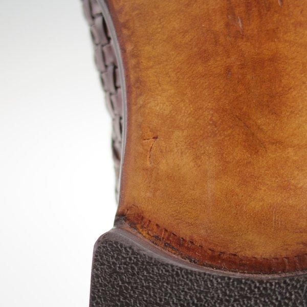 極上★(伊)シルヴァノ・ラッタンジ SIZE 7【ハンドソーンウェルテッド製法★イントレチャート/プレーントゥ】カーフ/濃茶/メンズ★l564