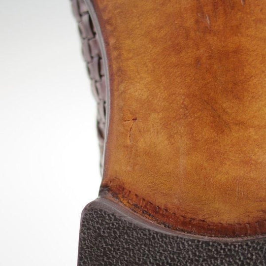 極上★(伊)シルヴァノ・ラッタンジ SIZE 7【ハンドソーンウェルテッド製法★イントレチャート/プレーントゥ】カーフ/濃茶/メンズ★l564