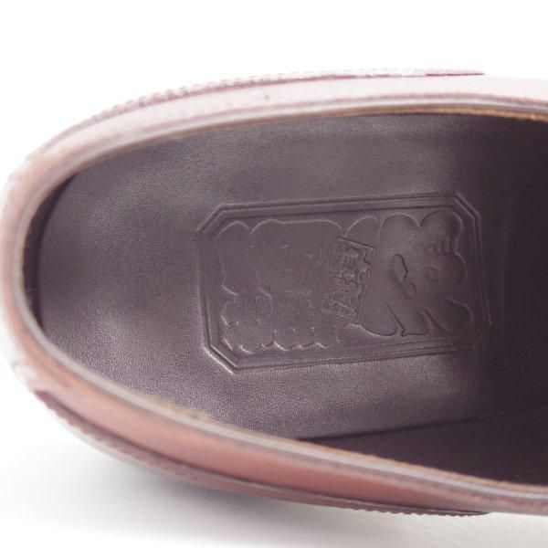 美品★(浅草)鞆ゑ /トモエ SIZE 7【定価￥47,300-★EG/ドーバー似寄りモデル/スキンステッチ】TG101/Uチップ/濃茶/メンズ★l568