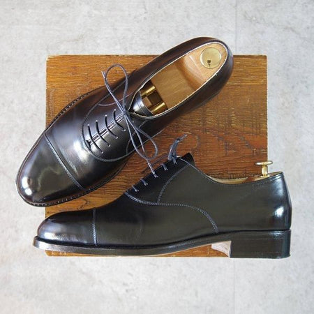 極美品★(東欧)VASS/ヴァーシュ SIZE 41【定価￥159,500-★Alt English/ストレートチップ】Fラスト/カーフ/黒/メンズ★l570