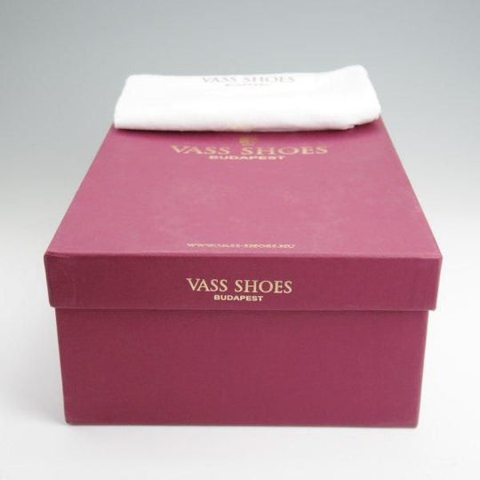 極美品★(東欧)VASS/ヴァーシュ SIZE 41【定価￥159,500-★Alt English/ストレートチップ】Fラスト/カーフ/黒/メンズ★l570