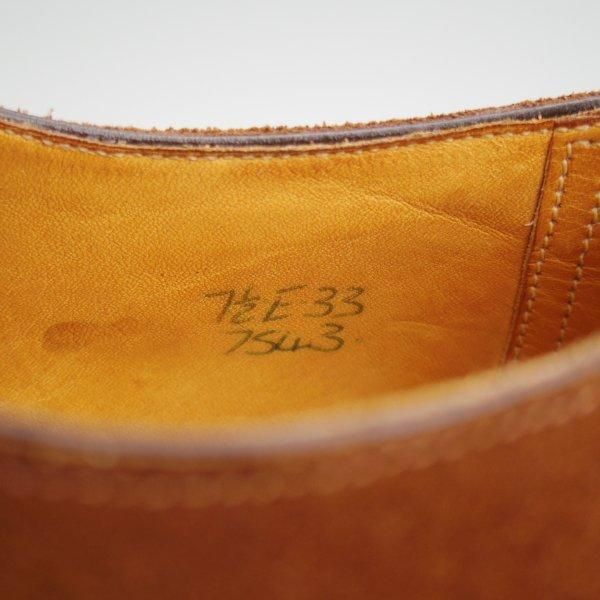 美品★エドワードグリーン 7.5E【旧工場製★DOVER/33ラスト/(英)ポールセン・スコーン別注】ドーバー/Uチップ/茶/EDWARD GREEN★l573