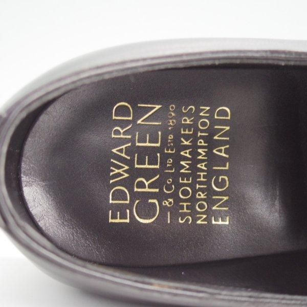極美品★エドワードグリーン 7E【定価￥217,800-★チェルシー/CHELSEA/202ラスト】ストレートチップ/カーフ/黒/EDWARD GREEN★l574
