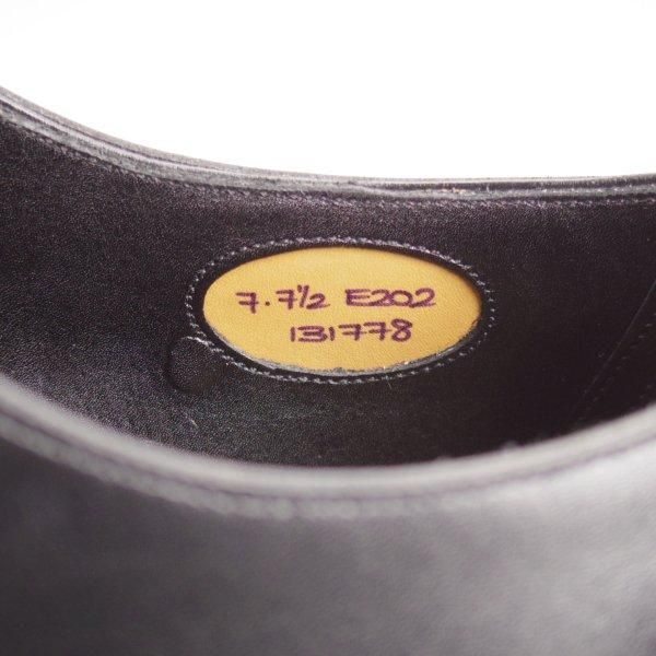 極美品★エドワードグリーン 7E【定価￥217,800-★チェルシー/CHELSEA/202ラスト】ストレートチップ/カーフ/黒/EDWARD GREEN★l574