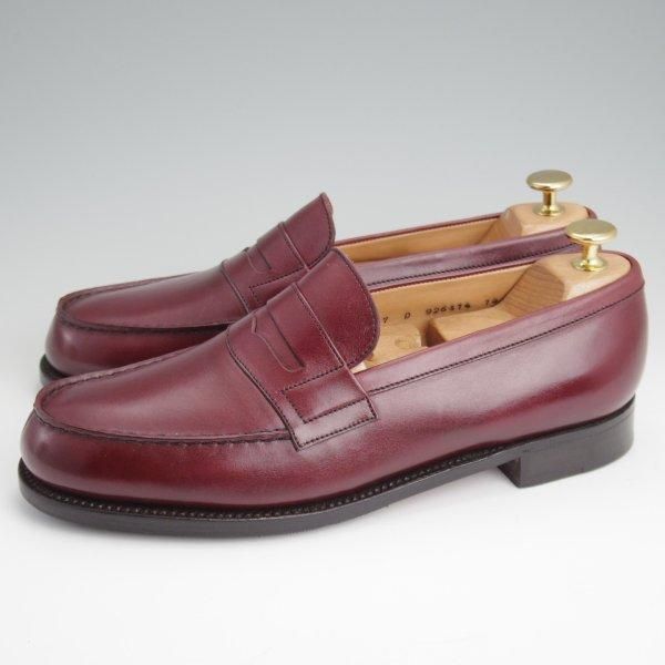 極美品★J.M.ウエストン 7D【現行定価￥151,800-★180/コインローファー/旧ロゴ】ヴィンテージ/41ラスト/赤茶/Weston/ウェストン★l578