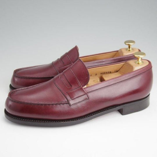 極美品★J.M.ウエストン 7D【現行定価￥151,800-★180/コインローファー/旧ロゴ】ヴィンテージ/41ラスト/赤茶/Weston/ウェストン★l578
