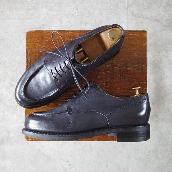 極上★パラブーツ SIZE 5.5【定価￥99,000-★ドレス仕様シャンボード/CHAMBORD】BEAMS F別注/ビームス/Uチップ/カーフ/紺/Paraboot★l579