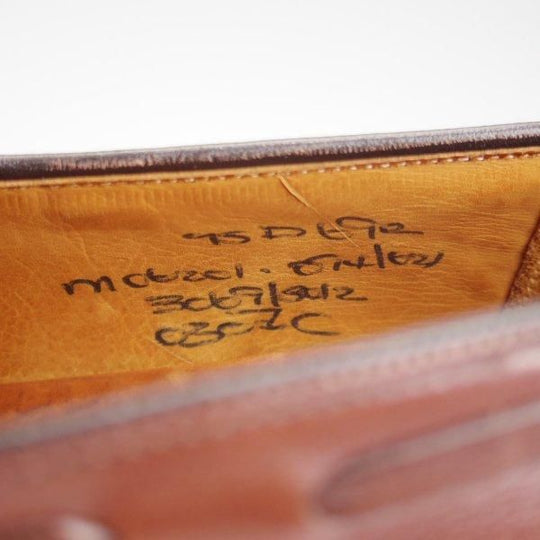 ★チャーチ UK7程度/75D【旧チャーチ★3都市ロゴ/タッセルローファー】69Rラスト/カーフ/濃茶/メンズ/Church's★l581