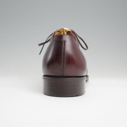 極上★三陽山長 SIZE 6.5【定価￥94,600-★弦六郎/R2010ラスト】パンチドキャップトゥ/カーフ/濃茶/メンズ/Sanyo Yamacho★l582