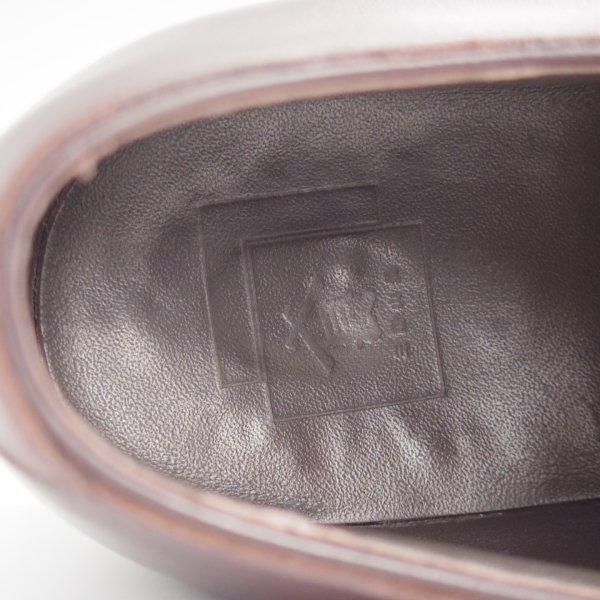 極上★三陽山長 SIZE 6.5【定価￥94,600-★弦六郎/R2010ラスト】パンチドキャップトゥ/カーフ/濃茶/メンズ/Sanyo Yamacho★l582