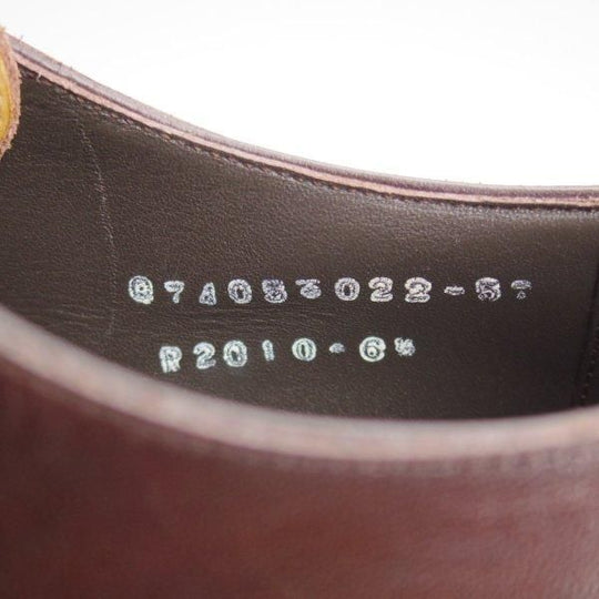 極上★三陽山長 SIZE 6.5【定価￥94,600-★弦六郎/R2010ラスト】パンチドキャップトゥ/カーフ/濃茶/メンズ/Sanyo Yamacho★l582
