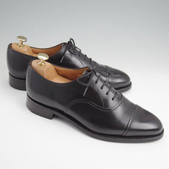 ★チャーチ 60F/UK6【定価￥220,000-★ザ・ロイヤル・コレクション/PRINCE】165ラスト/ストレートチップ/ロイヤルカーフ/黒/Church's★l585