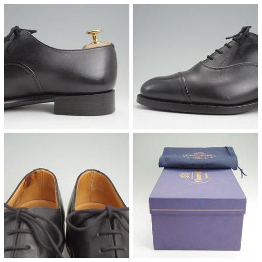 ★チャーチ 60F/UK6【定価￥220,000-★ザ・ロイヤル・コレクション/PRINCE】165ラスト/ストレートチップ/ロイヤルカーフ/黒/Church's★l585