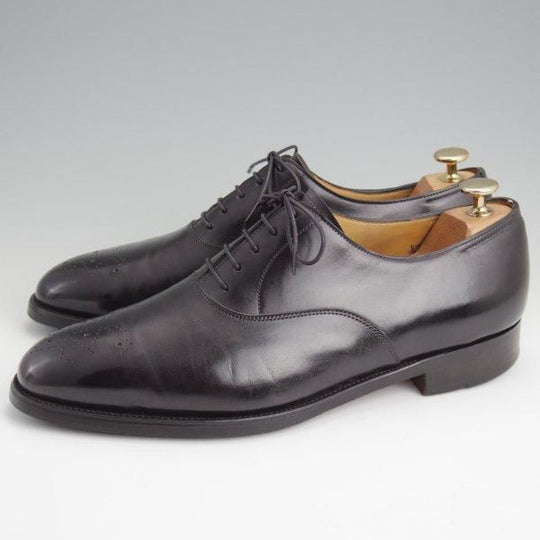 極上★ジョンロブ 8.5E【ミュージアムカーフ仕様★KEATS/8695ラスト】オックスフォードシューズ/黒/メンズ/JOHN LOBB★l586