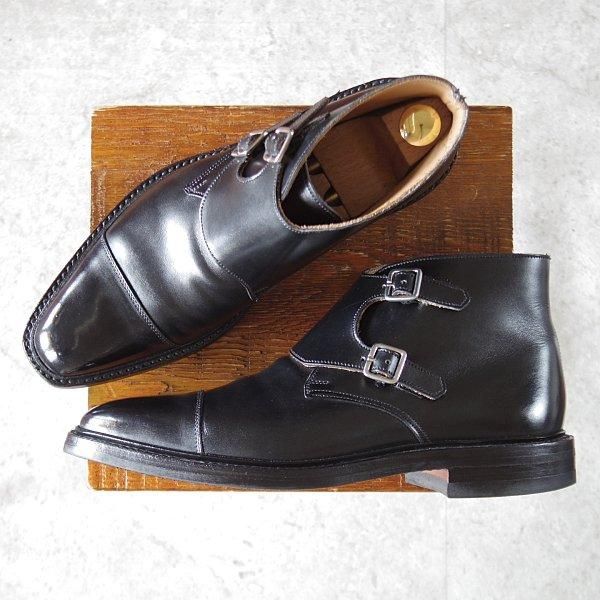 極上★クロケット&ジョーンズ 6.5E【同系モデル定価￥122,100-★CAMBERLEY 2/ダイナイトソール】348ラスト/黒/Crockett&Jones★l588