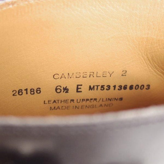 極上★クロケット&ジョーンズ 6.5E【同系モデル定価￥122,100-★CAMBERLEY 2/ダイナイトソール】348ラスト/黒/Crockett&Jones★l588