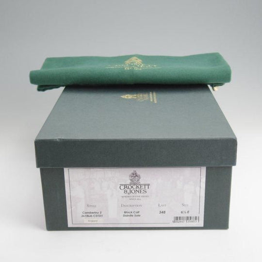 極上★クロケット&ジョーンズ 6.5E【同系モデル定価￥122,100-★CAMBERLEY 2/ダイナイトソール】348ラスト/黒/Crockett&Jones★l588